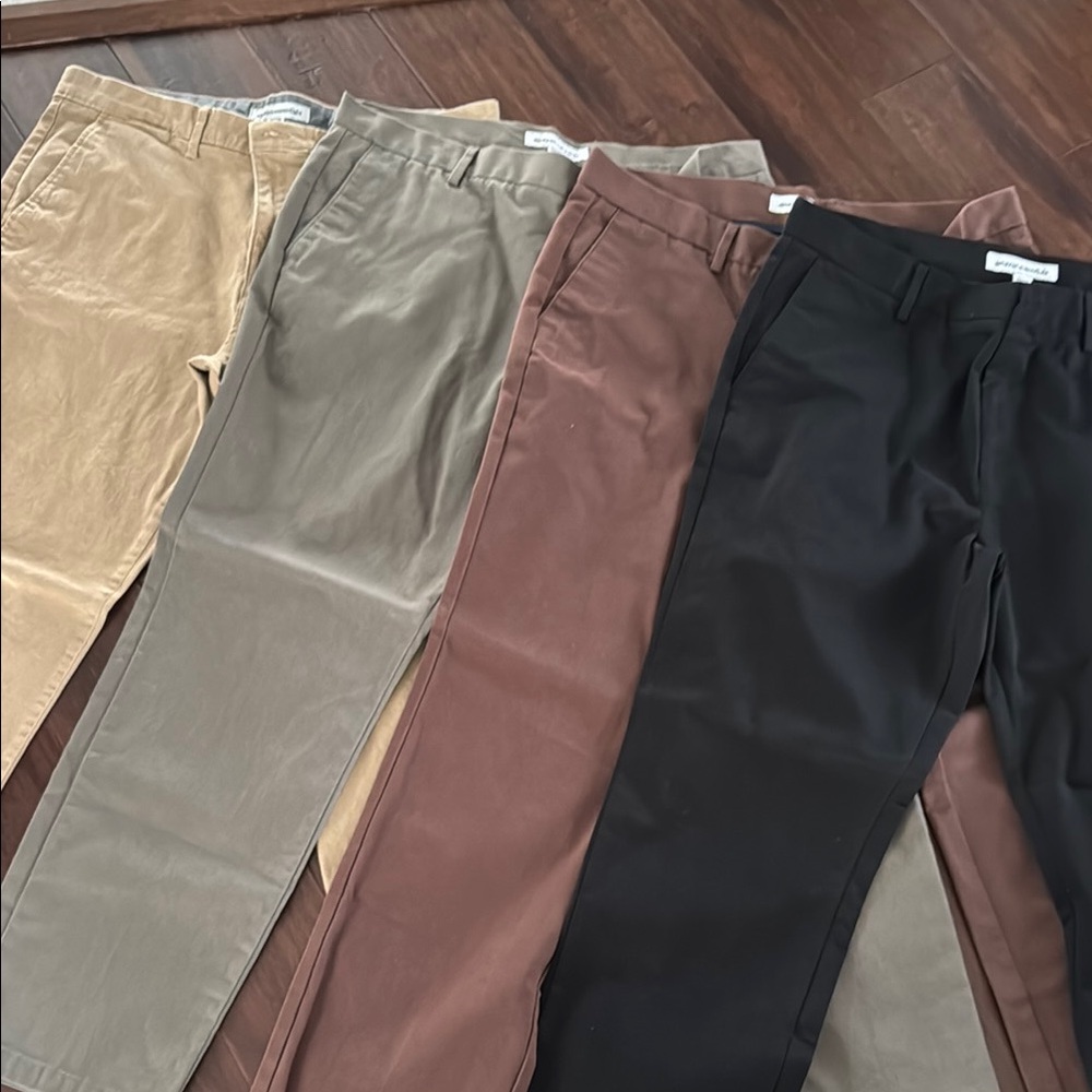 BUNDLE OF 4 Amazon Essentials Men’s Chinos